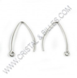 Earring 30x20mm, Stainless 304 - Qty : 100