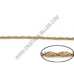 Chaine twist 4mm, Or