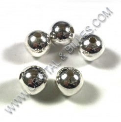 Metal bead shiny 04mm, Silver
