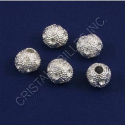 Metal bead 11mm, Silver