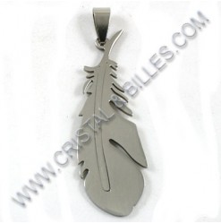 Pendant feather 17x48mm,...